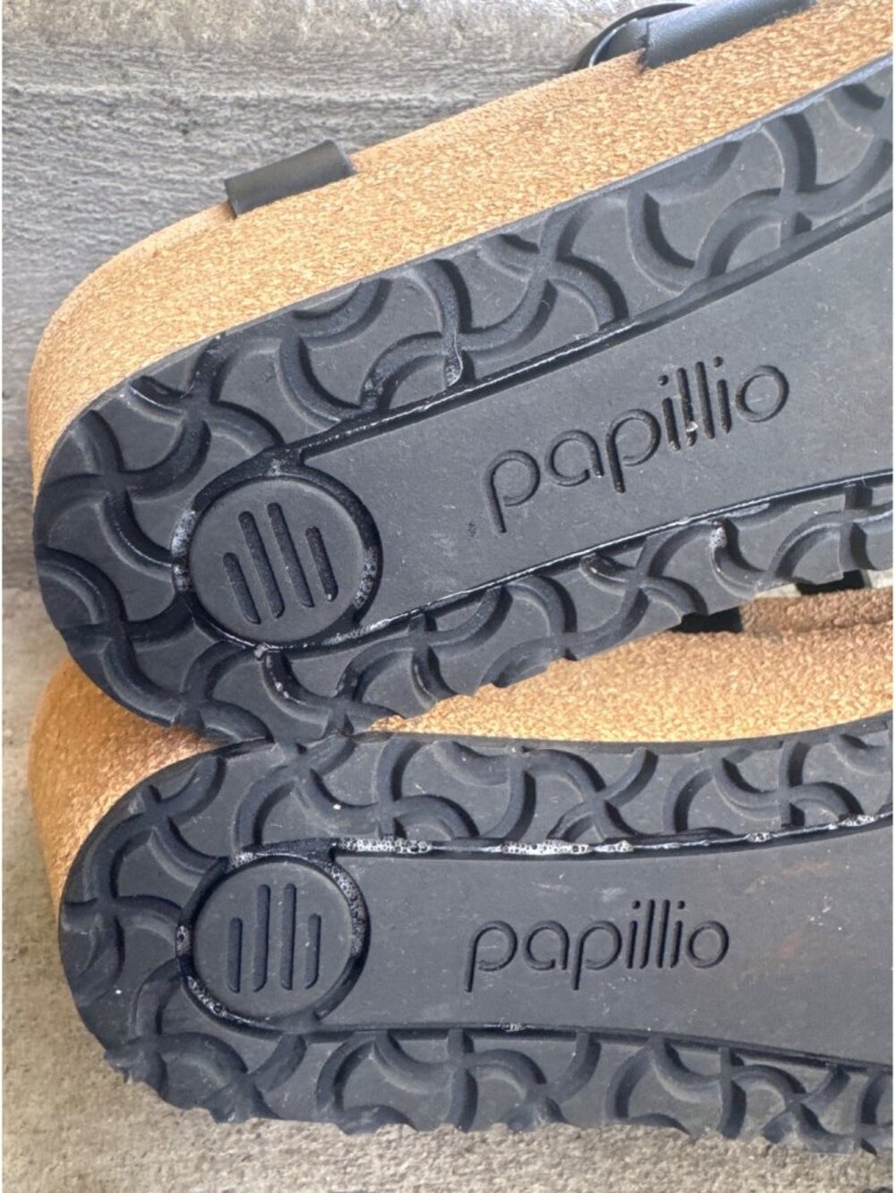 Papillio Birkenstock Soley Leather Wedge Sandal Black Womens EU 37 US 6 - Picture 11 of 14